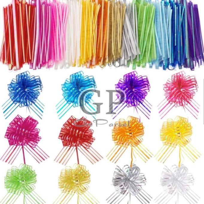 

Sale!!! Pull Bow Ribbon Organdy - Pita Tarik Organdi Serut 45 Mm Besar Organza - Paling Diminati