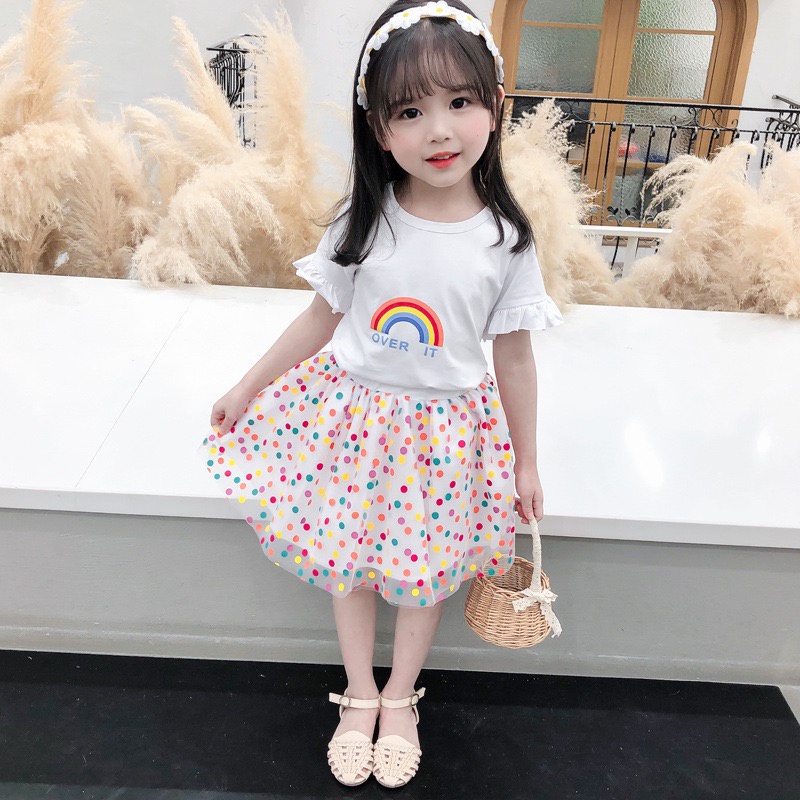 【Happy Baby】1-6Tahun QZ007 Dress Tutu anak Perempuan Kembang Fashion Anak