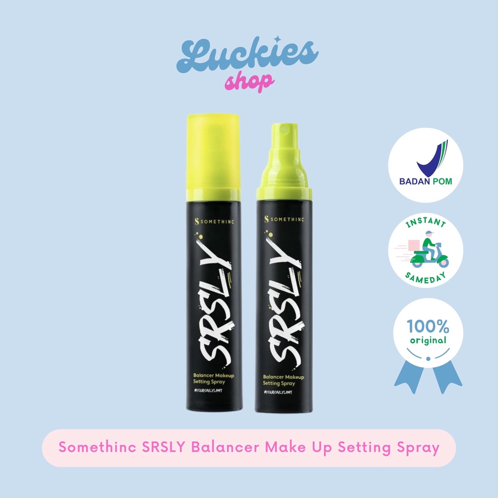 BPOM Somethinc SRSLY Balancer Make Up Setting Spray Make Up Tahan Lama