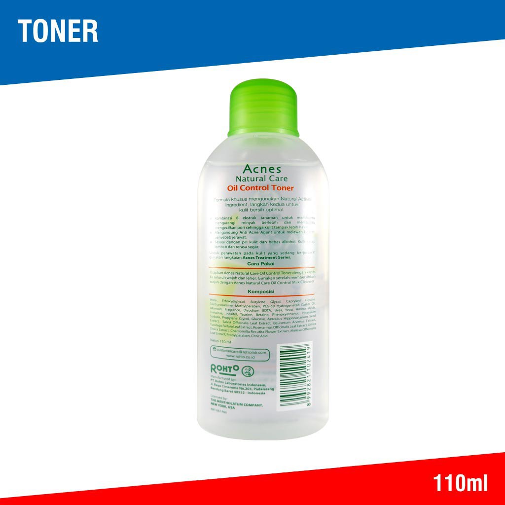 Acnes Natural Care - Facial Care Oil Control Toner 110 ml