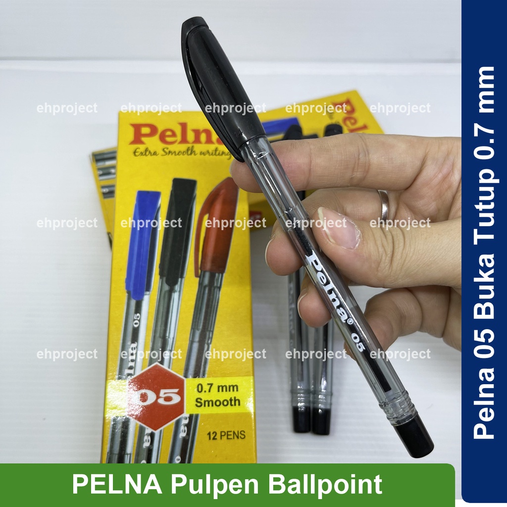 

Pulpen PELNA Pen Buka Tutup Ballpoint Pen PELNA 05 Smooth 0.7 mm Murah Anti Macet Berkualitas ORI