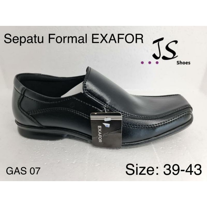 EXAFOR GAS 07 - SEPATU PRIA FORMAL WARNA HITAM EXAFOR ORIGINAL
