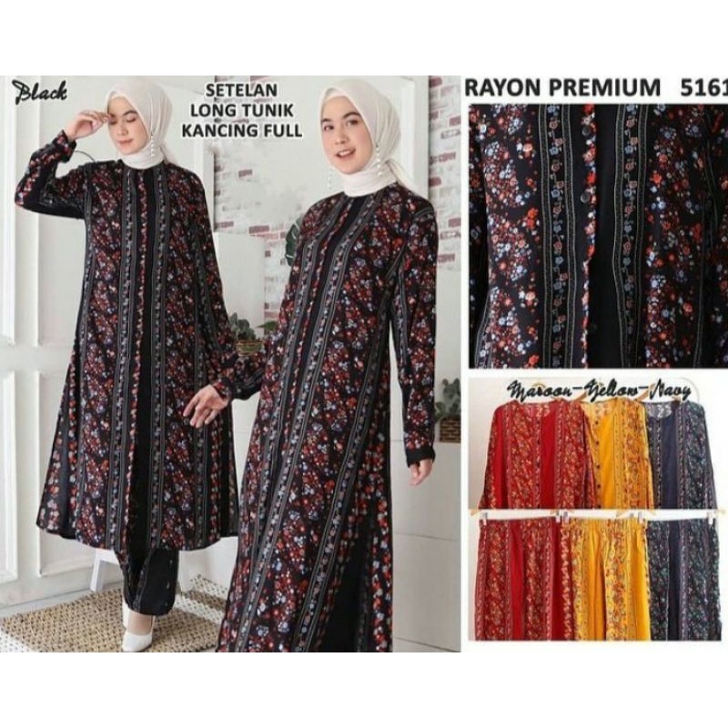 SET LONG TUNIK RAYON