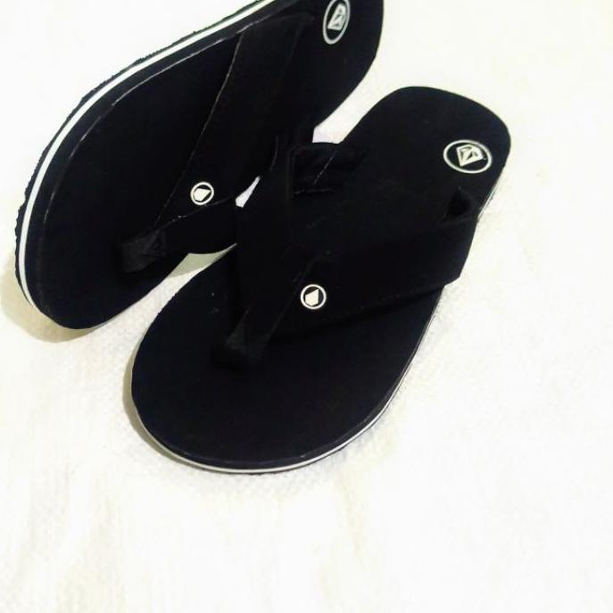 ✅ORRIGINAL IMPORT❤ sandal logo sablon jepit volcom pria model sablon tali embos terbaru