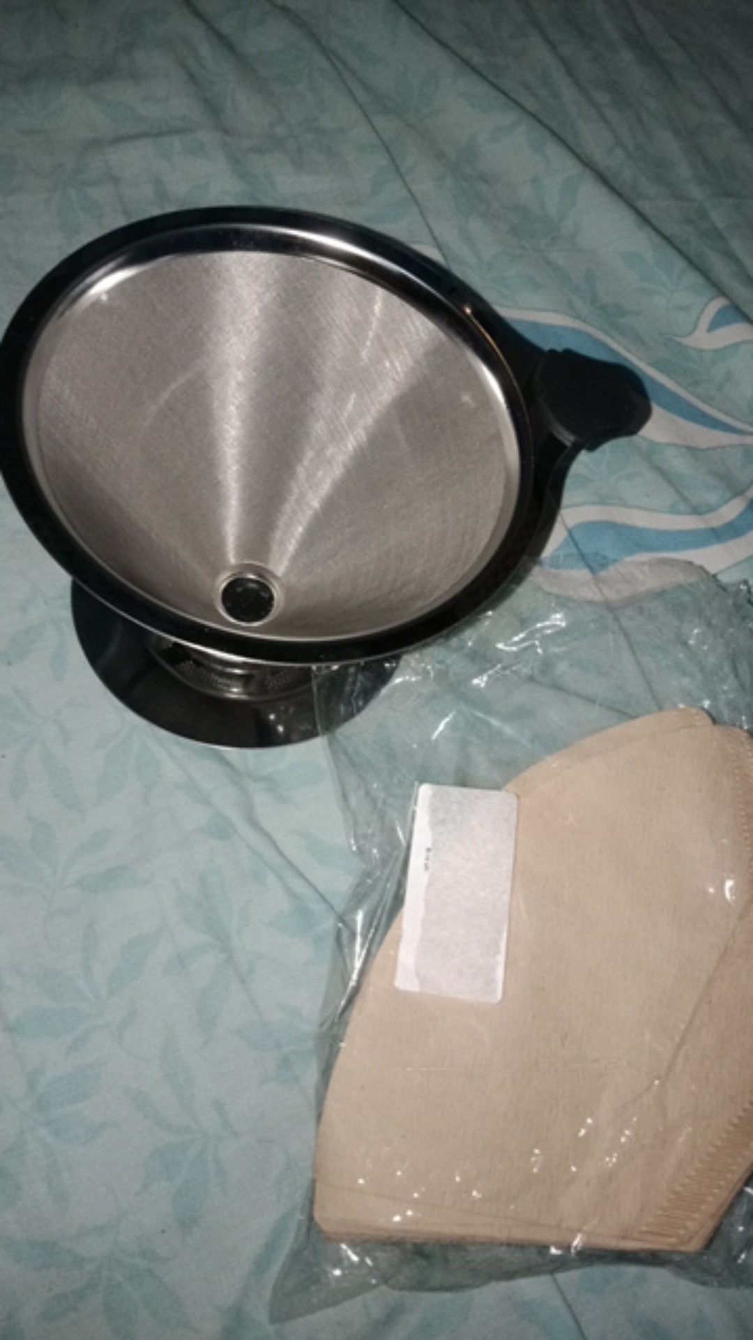 V60 Coffee Dripper Filter Stainless Steel Double Layer