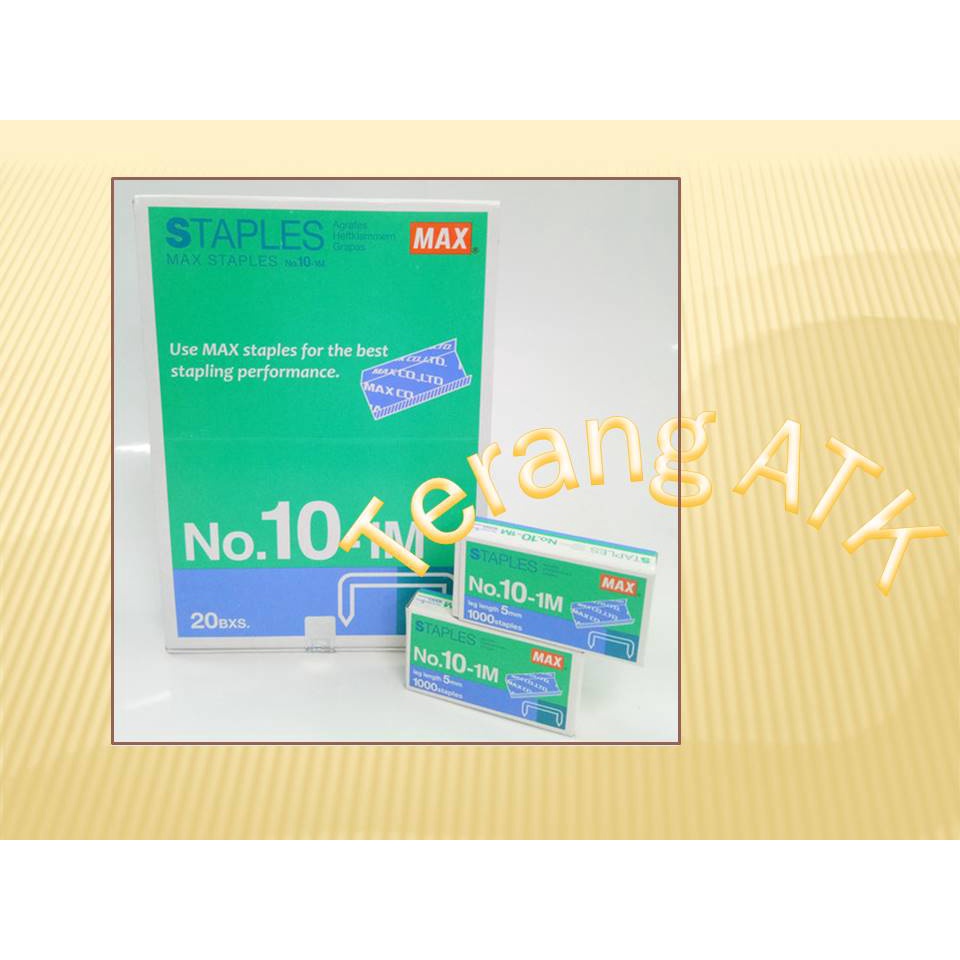 

Isi Staples Kecil Merek MAX No. 10 [Isi 20 box]