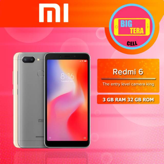 Xiaomi Redmi 6 - RAM 3GB ROM 32GB
