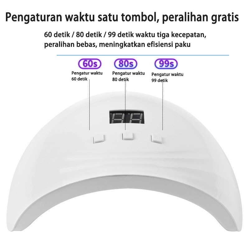 Alat Pengering Kutek Gel Murah Pengering Kutek Kuku Smart Portable UV LED Nail Dryer