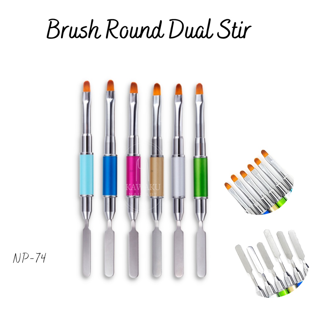 Brush Round dual stir alum warna NP-74