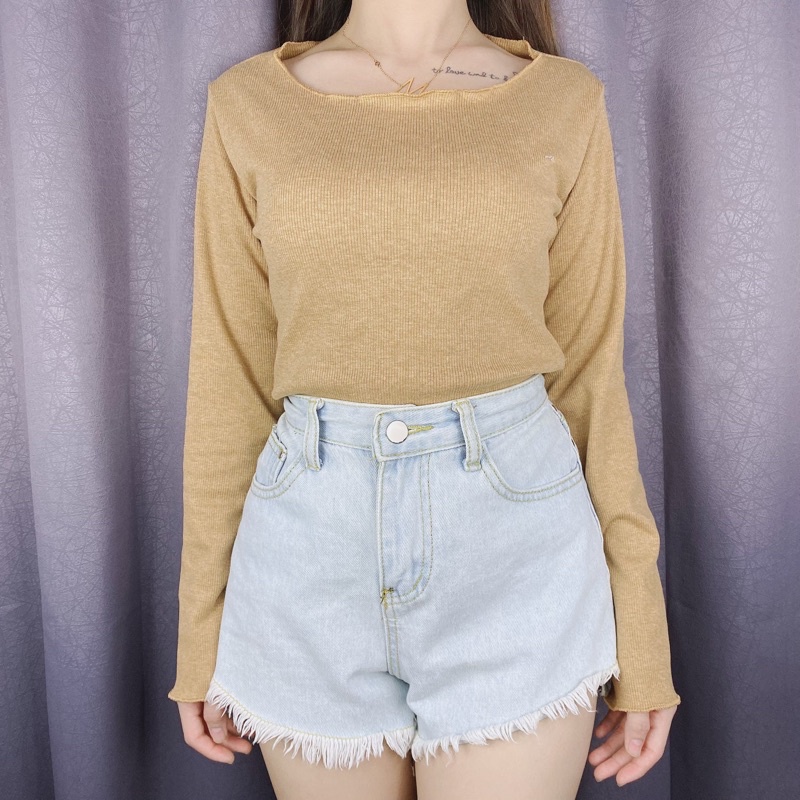 KNIT ATASAN WANITA / BASIC CROPTOP KNIT NECI / VIMEL COLLECTION