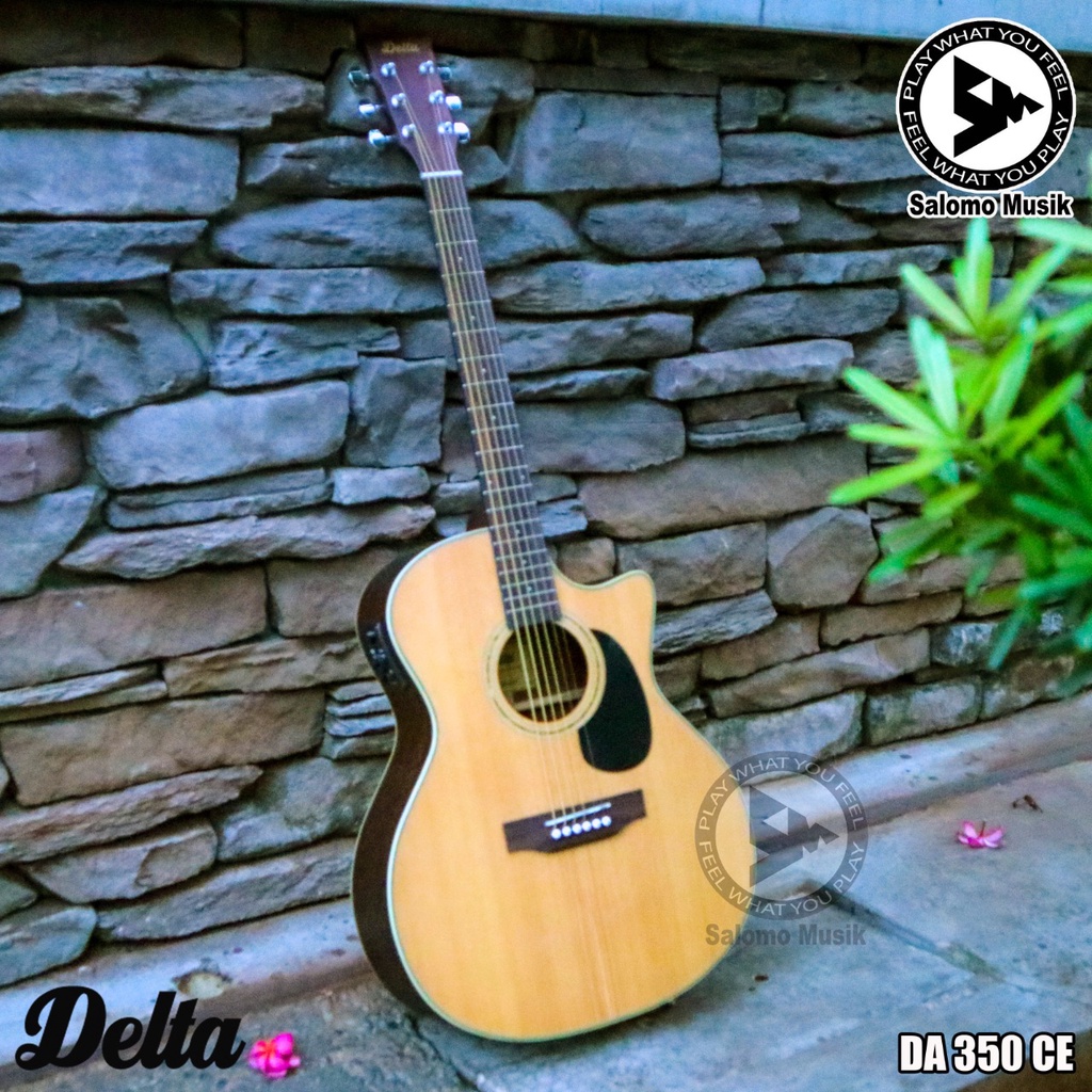 Gitar Akustik Elektrik Delta DA350 Top Solid Varian Warna