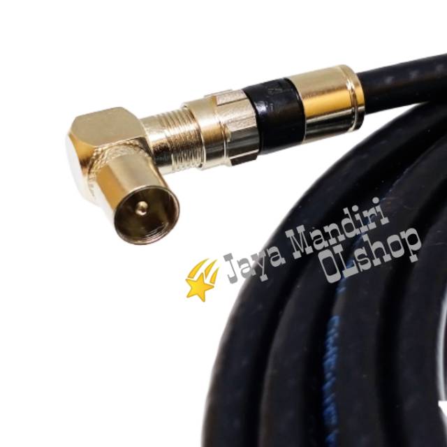 KABEL ANTENA TV 2 METER MALE TO MALE CONNECTOR L TO L