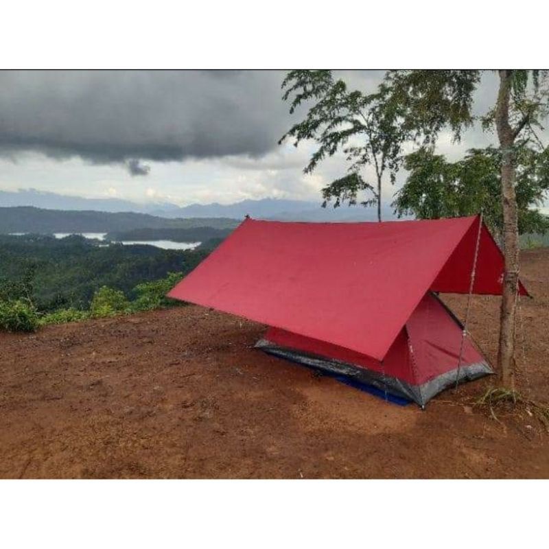BACKPACKER Flysheet 4x6Meter Ultralight Waterproof Ukuran 4x6 Meter 19 Lubang - Flysheet Pelindung Tenda