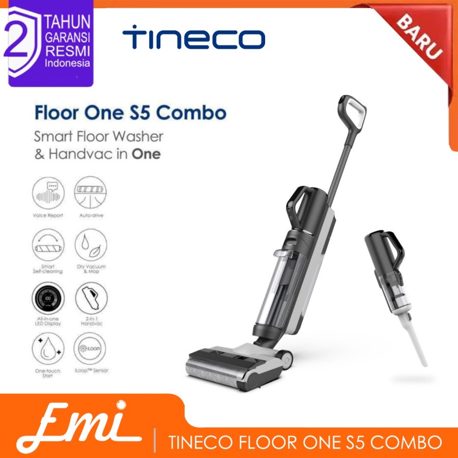 Tineco Floor One S5 Combo Smart Wet Dry Cordless Stick Handheld Vacuum