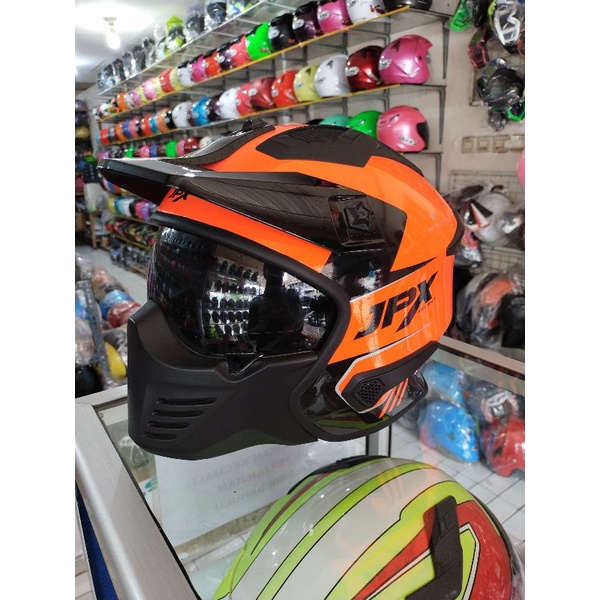Helm Jpx mx red fluo
