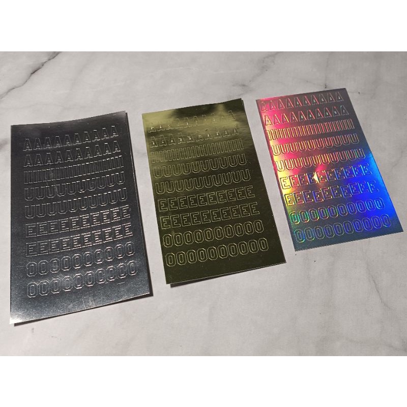 

stiker cutting alphabet huruf abjad A-Z, 123, stiker angka journaling stiker nama
