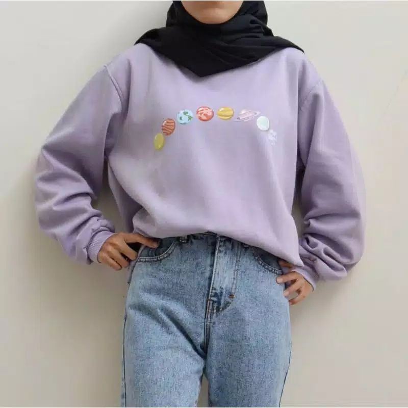 Sweater Wanita Planet oversize Wanita Shopee Indonesia Sweater Wanita Planet oversize Wanita Shopee Indonesia
