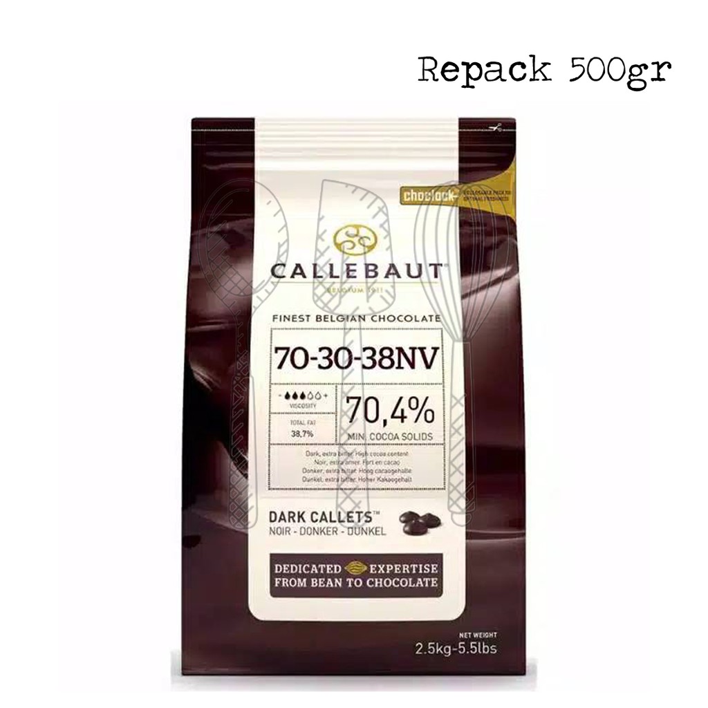 

Callebaut Dark Chocolate 70,4% repack 500gr