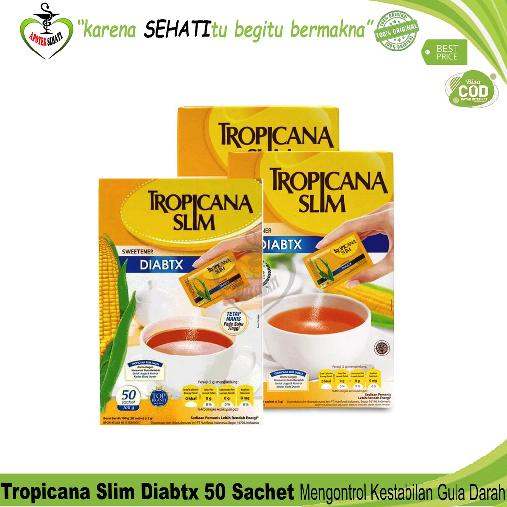 Gula Tropicana Slim Diabtx (Isi 50) KHUSUS DIABETES