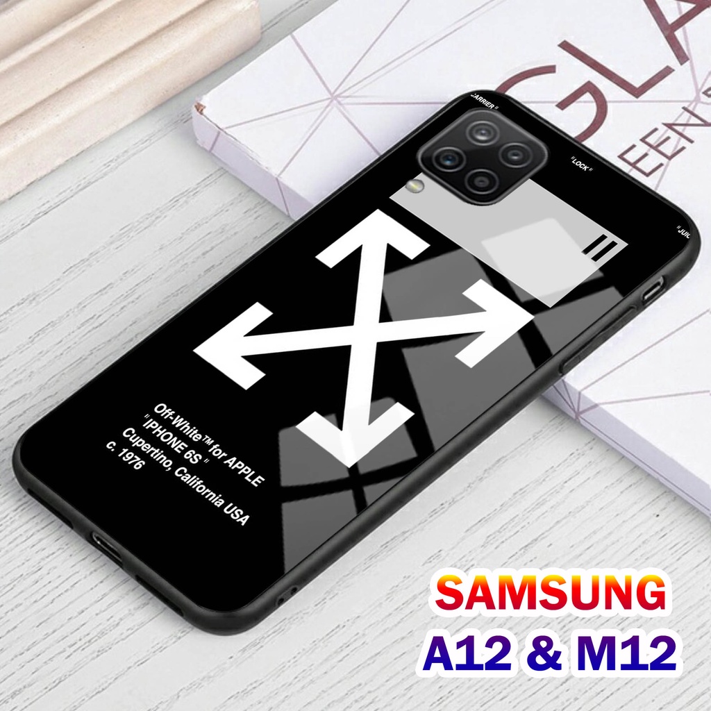 Softcase Glass Kaca SAMSUNG A12 , M12 - Casing HP SAMSUNG A12 , M12 [ S51 ].