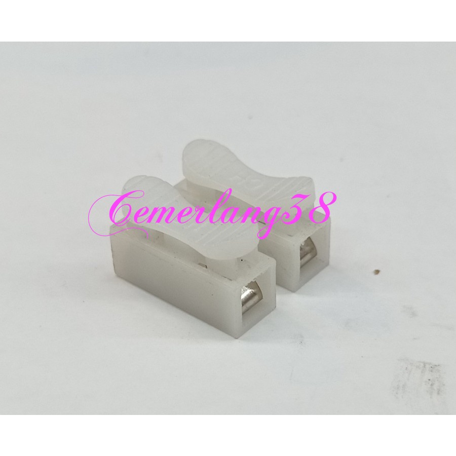 Quick Connect 2 Wire Pin Terminal Sambungan Klip Jepit Kabel Listrik