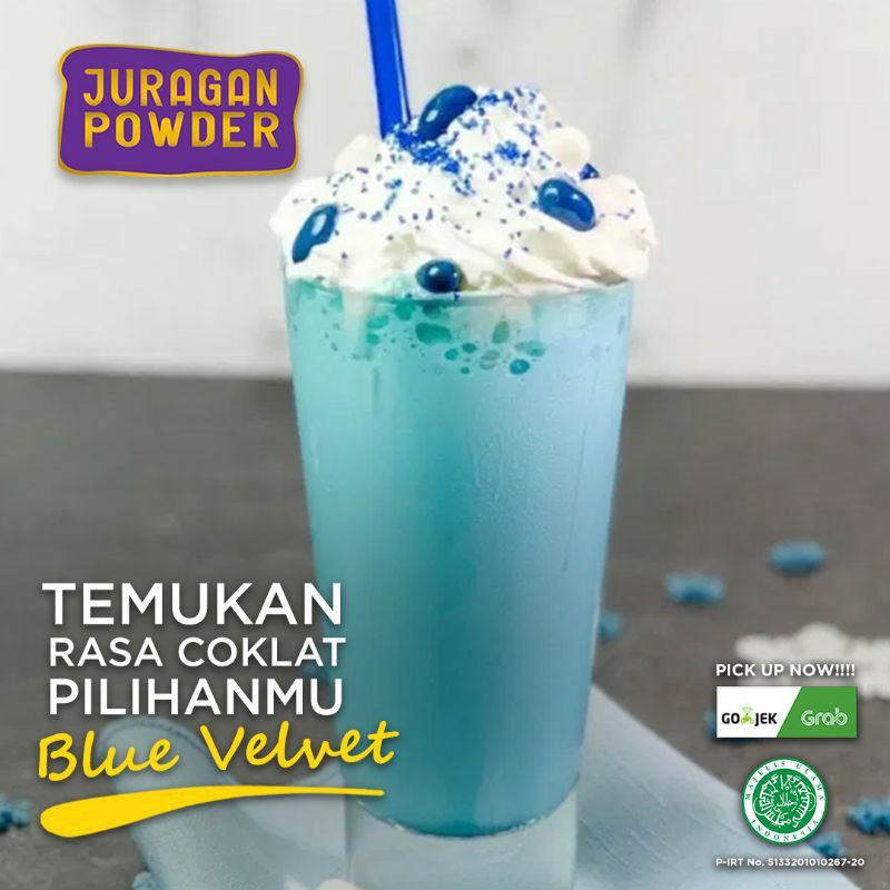 

Bubuk minuman Rasa Blue Velvet 1kg, Lezat, Segar, YUK ORDER...