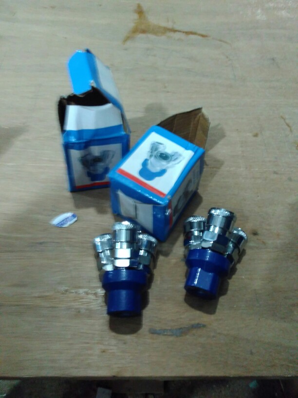 3 Pass Quick Coupler 1/4 / Coupler Cabang 3 / Napel Kompresor 3 Cabang