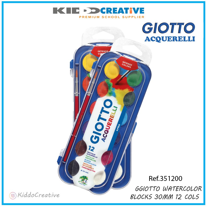 

GIOTTO WATERCOLOR BLOCKS 30MM 12 COLS