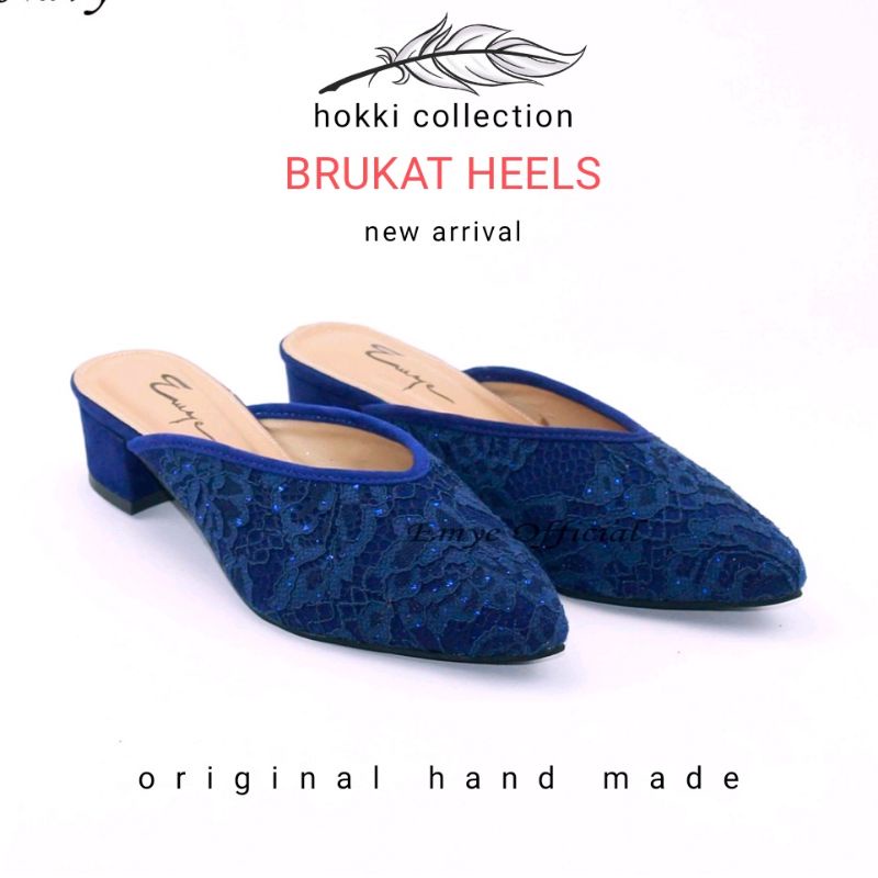 Heels brokat Pesta Wanita Terbaru Sepatu Sandal hak tinggi 3 cm Premium