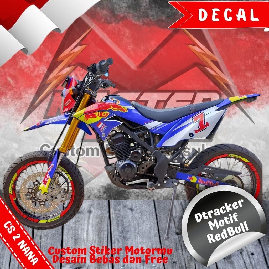 Stiker Decal dtracker se REDBULL