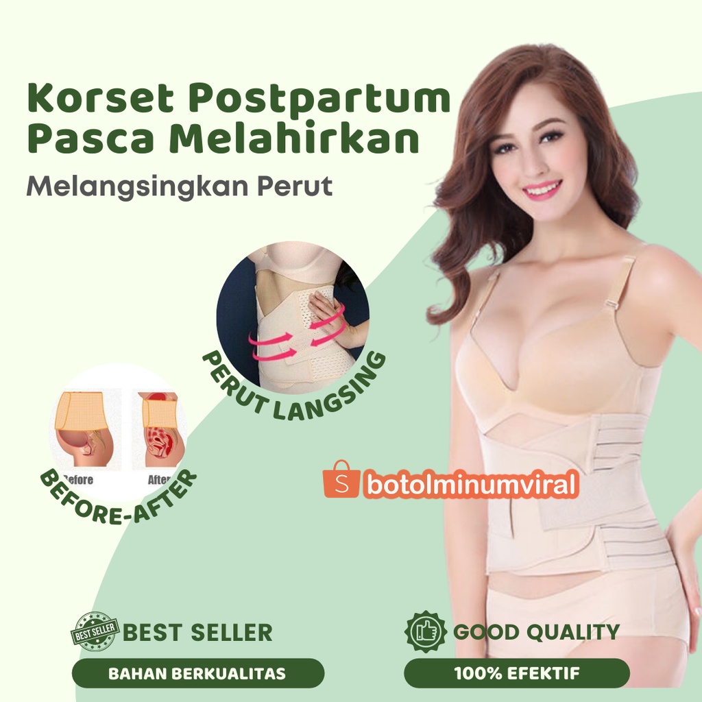 Korset Bengkung Stagen Gurita Lahiran Ibu Melahirkan Korset Pelangsing PREMIUM