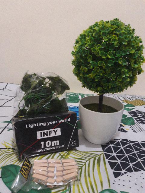 Pot Tanaman Hias Artificial Bulat