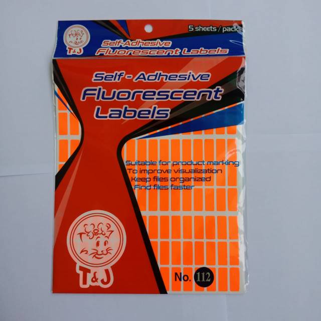 

LABEL / STICKER / Label Tom & Jerry No. 112 (20 X 8 mm) ada 5 warna