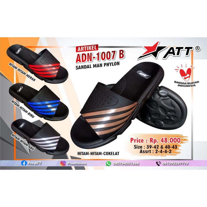 SANDAL SELOP KARET ATT ADN 1007 PRIA JUMBO(39-43)