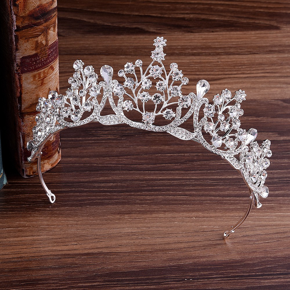 Baroque Deartiara Crystal Tiaras And Crowns Hairbands Rhinestone Wedding Hair Accessories For Bridal