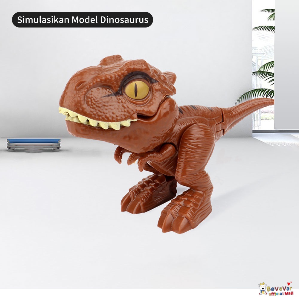 BEVAVAR Mainan Figure Dinosaurus Anak Mainan Dino Gigit Jari