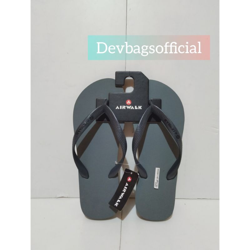Airwalk sandal - sandal murah - sandal abuabu - sandal hitam - sandal anti slip - sandal original