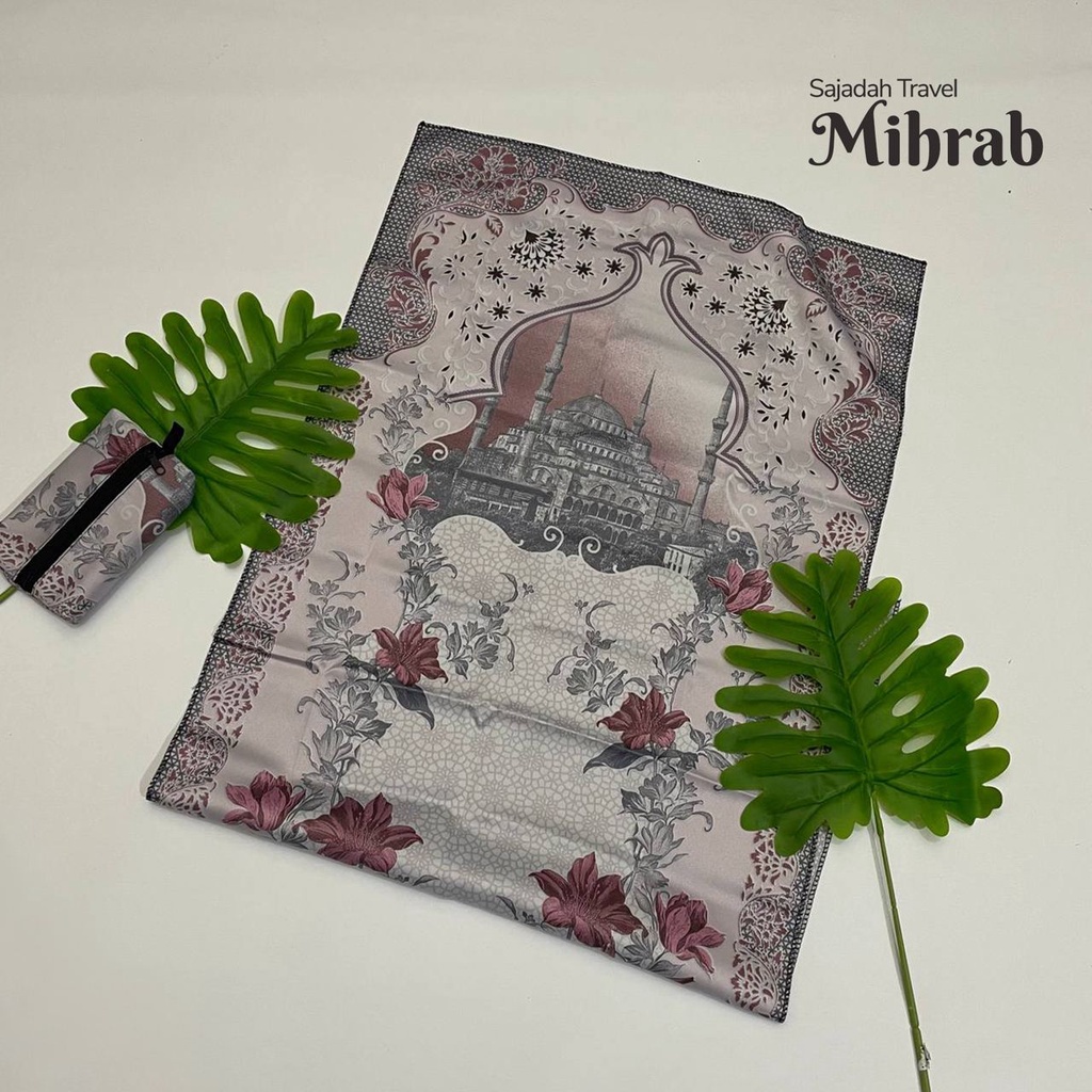 Sajadah Mihrab Sejadah Travel Pouch Saku Lipat Portable Anti Air  Anti Geser  Anti Covid Motif Modern