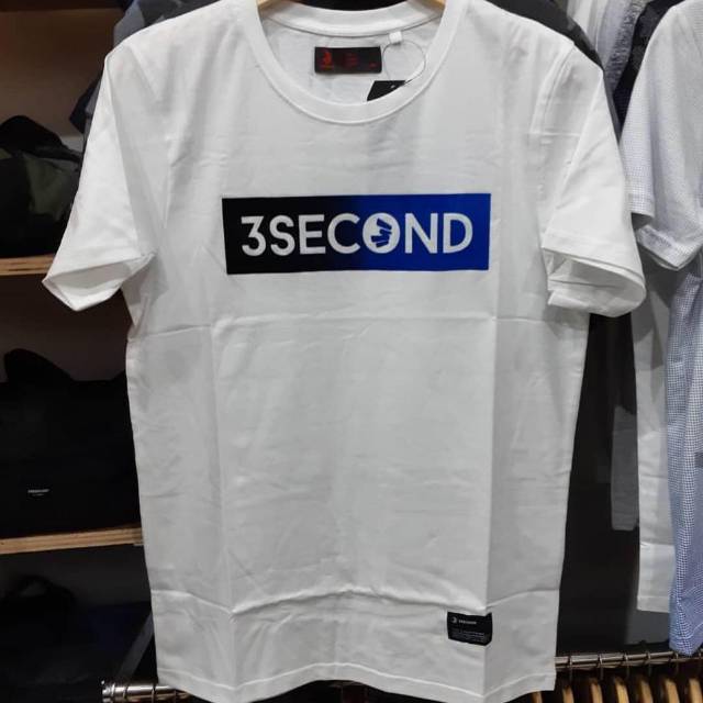 (BISA COD) BAJU/KAOS PRIA T-Shirt 3SECOND Original