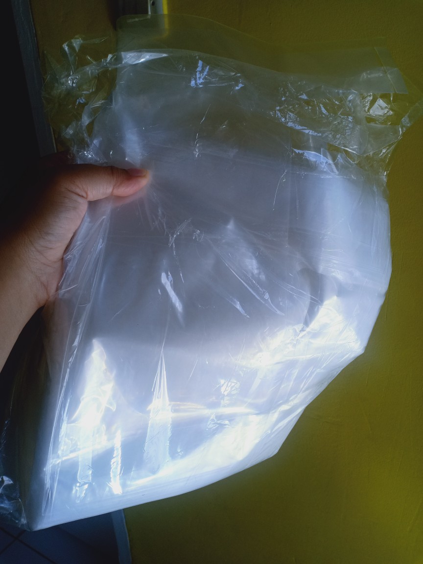 Tas Plastik Pe Bening 25x25/ Tas Kresek/ Kantong Plastik/ Plastik Dus/ Plastik Transparant