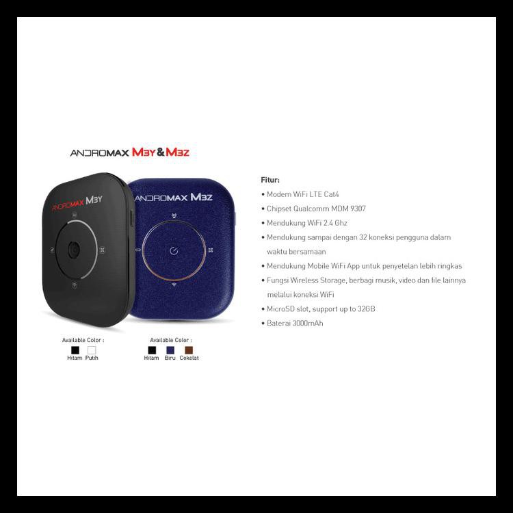 Mifi Modem Wifi Router 4G Powerbank Smartfren Andromax M5 Bonus Kuota - Hitam