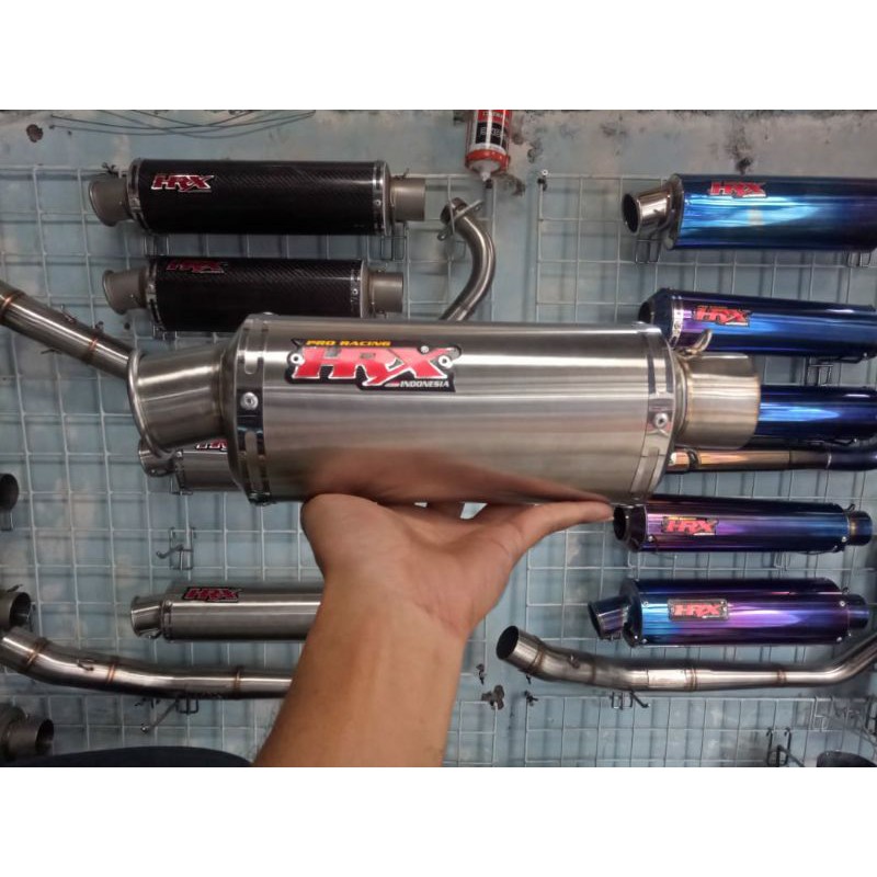 slincer kenalpot hrx 3oval inlet 50 original 100%