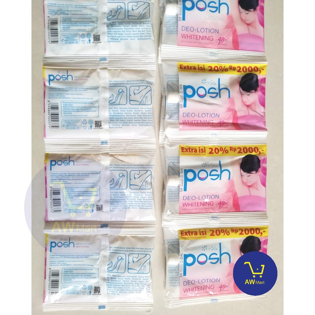 POSH DEODORAN DEOLOTION WHITENING Ecer Rp 2.000 (DARI PABRIK LANGSUNG!) JUAL PER SACHET