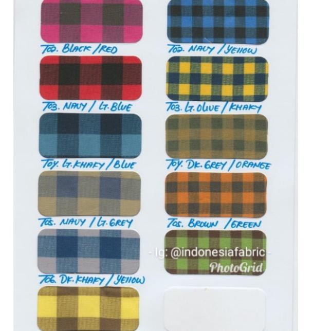 ۞ Kain Katun Jepang Tokai senko motif Kota Catur Large Twotone - navy/lt grey ▲