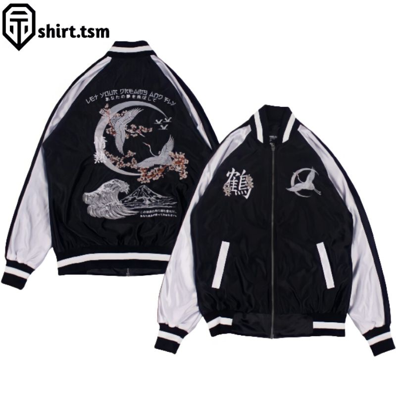 Sukajan Jacket - Black Gacho Original - Jaket Sukajan - Jaket Bomber - Sukajan Murah