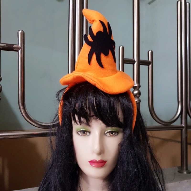 Bando Penyihir Halloween Kostum Witch Harry Potter Tengkorak Pumpkin Spider Labalaba Devil evil