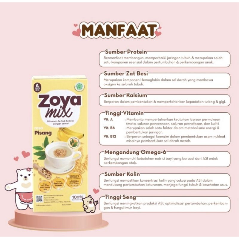 MamaBear Zoya Mix - Sereal Kedelai Demgan Daun Katuk Pelancar ASI (Booster ASI)