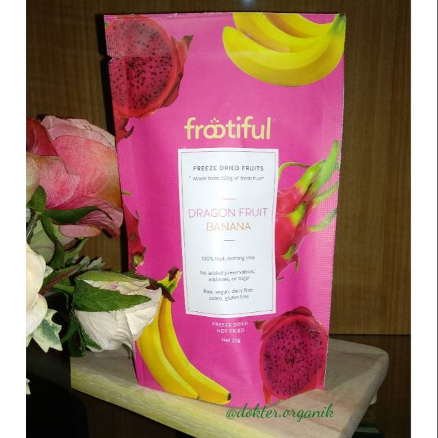 

Frootiful Dragon Fruit Banana Dried Fruit 20gram