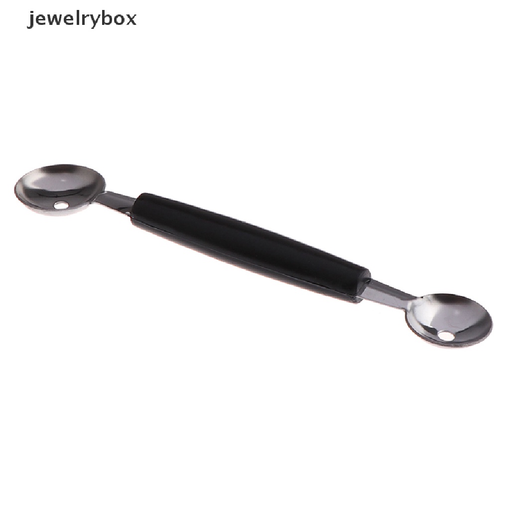 (jewelrybox) Sendok Scoop Es Krim Dua Sisi Bahan Stainless Steel Untuk Perlengkapan Dapur