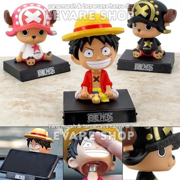 Boneka Pajangan Dashboard Mobil - Anime One Piece Luffy Tony Chopper